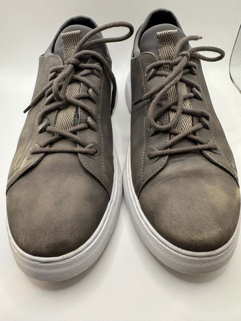 Samuel Hubbard Flight Sneakers Gray Leather 10.5